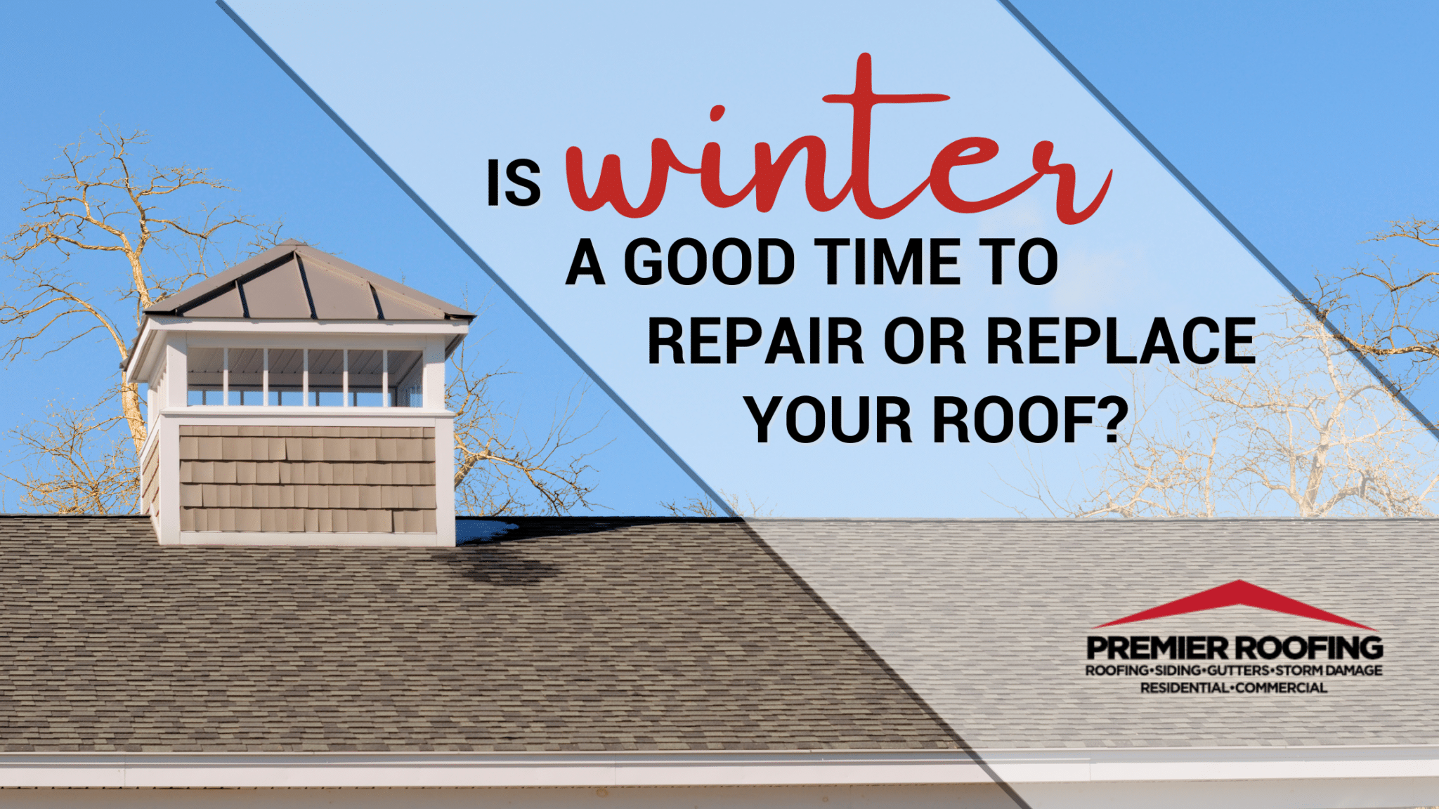 replace roof in winter